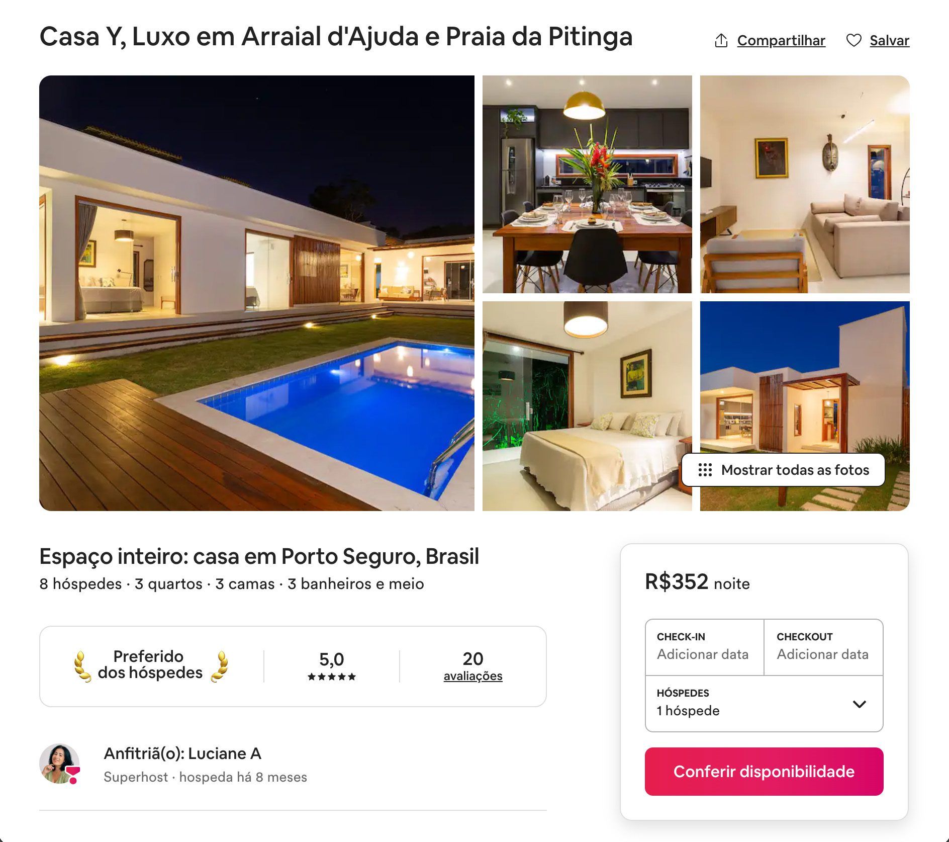 Exemplo de anúncio de sucesso no Airbnb