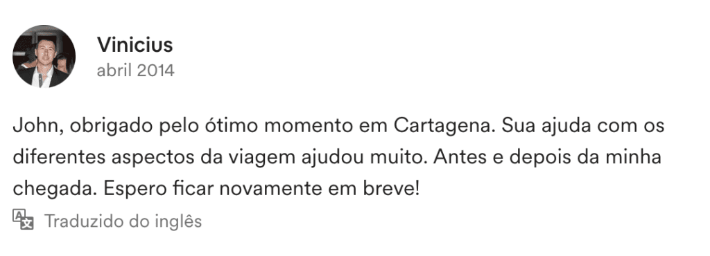 Avaliação no Airbnb